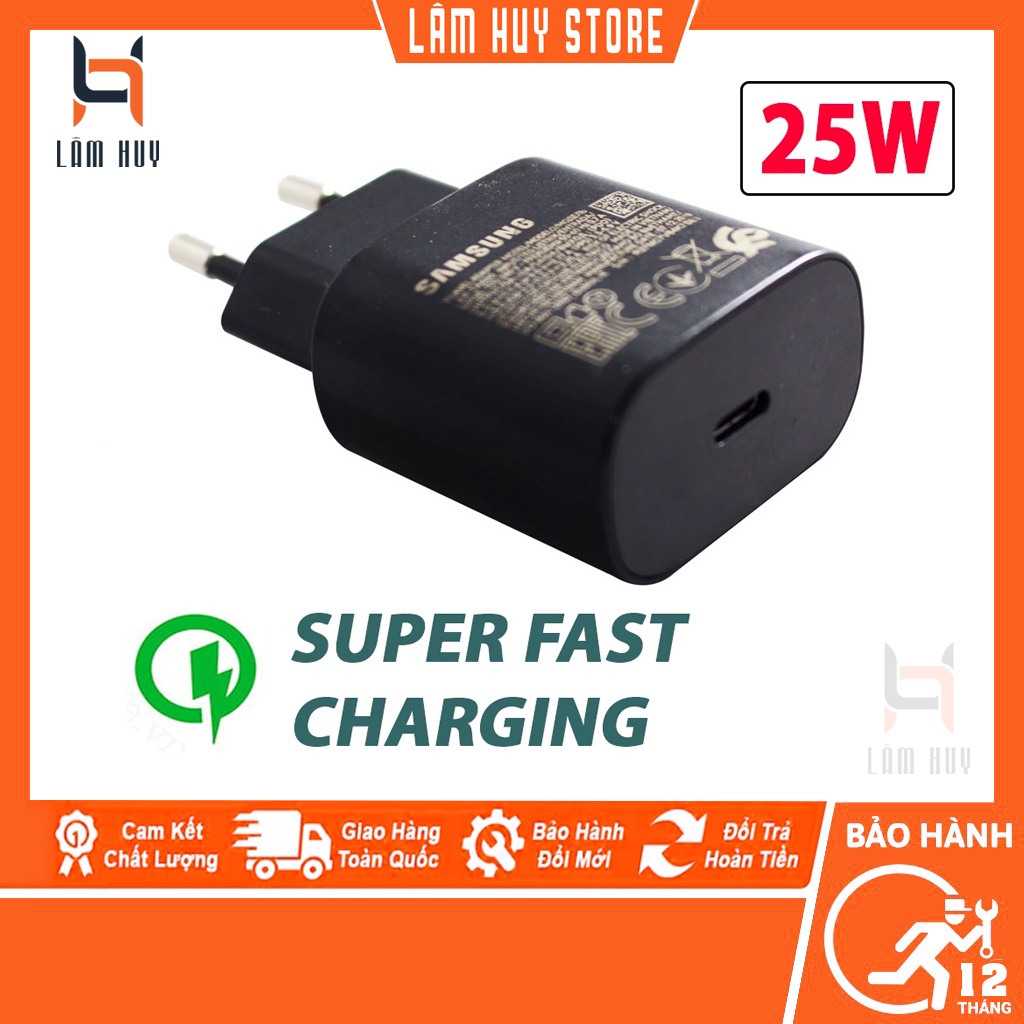 Củ sạc siêu nhanh Samsung 25w Chính Hãng chính hãng
