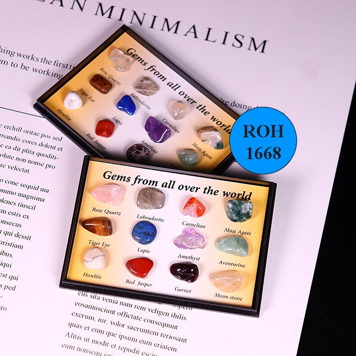 Hộp mẫu đá thanh tẩy bài Tarot cao cấp