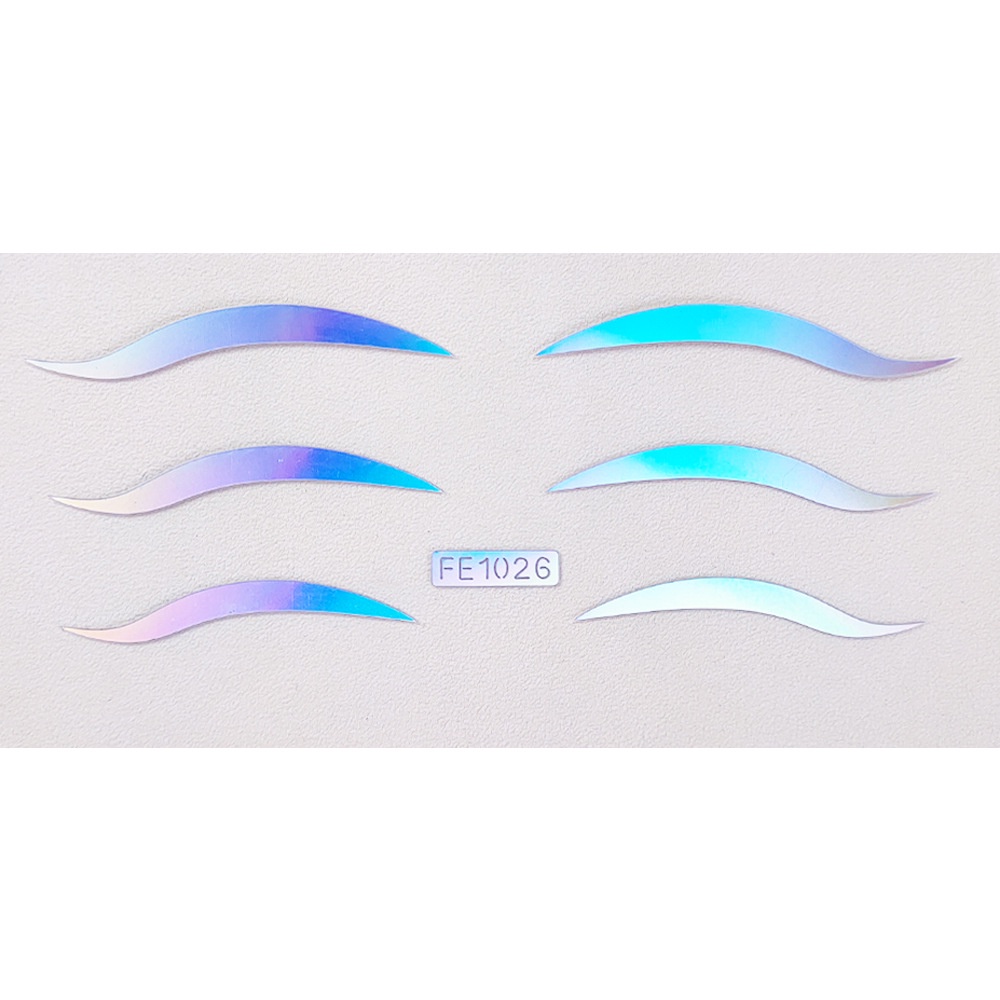 Miếng Dán Tạo Mắt Hai Mí Màu Laser Họa Tiết Bướm / Ngôi Sao Trang Điểm Lễ Hội