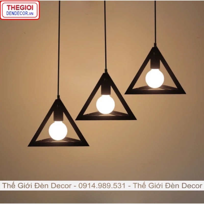 Đèn thả trang trí hình chóp,tam giác