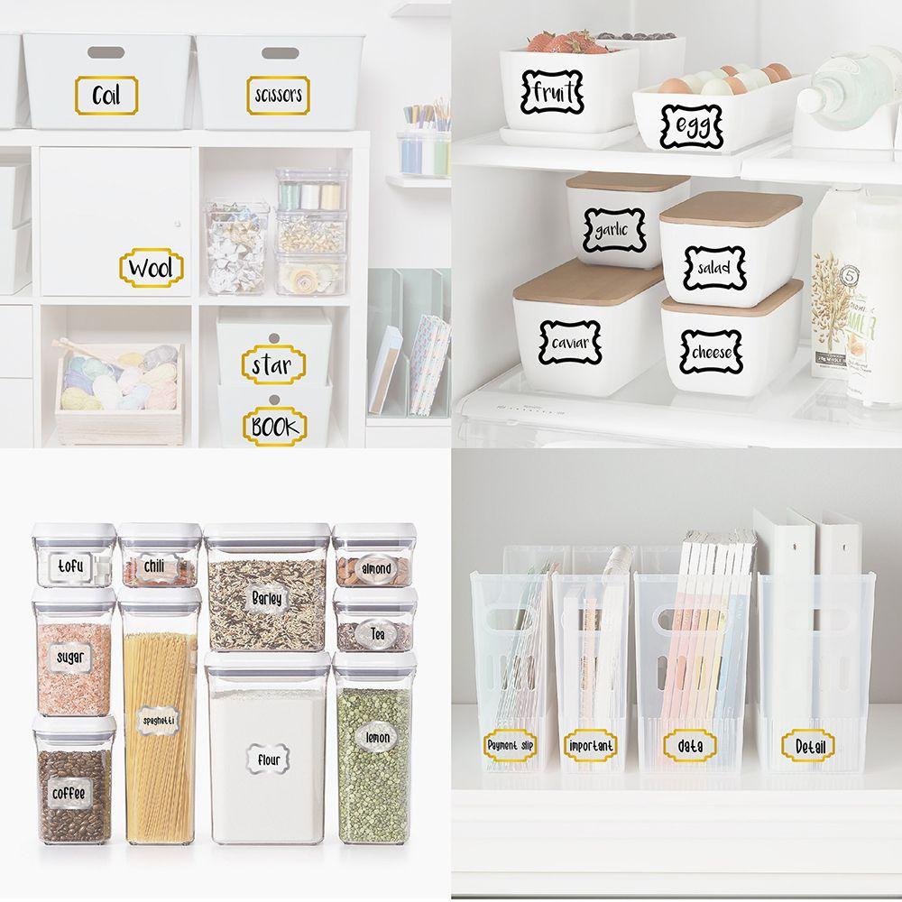 CHOOKEY Nhãn Dán Chai Lọ Gia Vị Chống Nước Chống Dầu 3 Màu