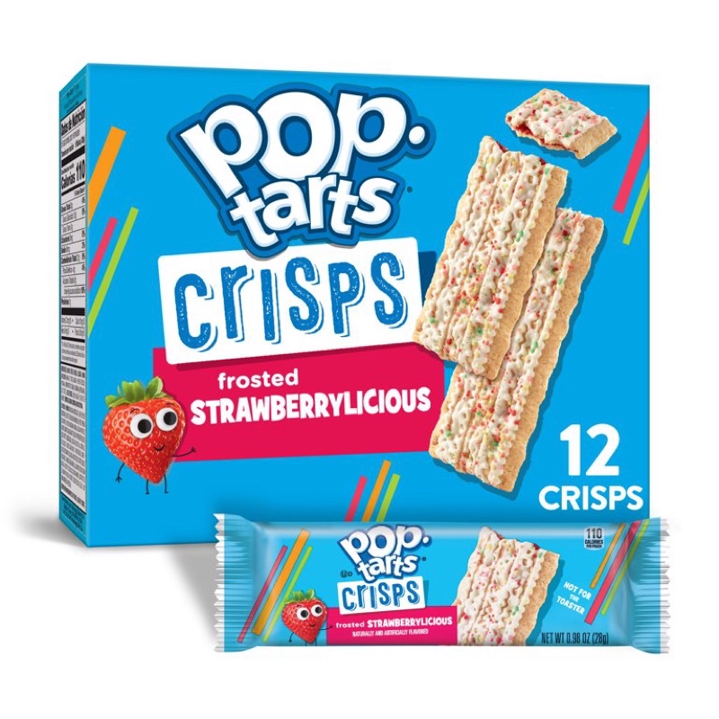 Bánh Pop.tarts Crisps nhân siro dâu - Mỹ