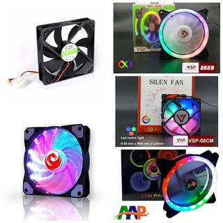 [FREESHIP] FAN CASE MÁY TÍNH VSP 8cm, 12cm LED RGB CỰC ĐẸP (FAN THÙNG MÁY) [HCM]