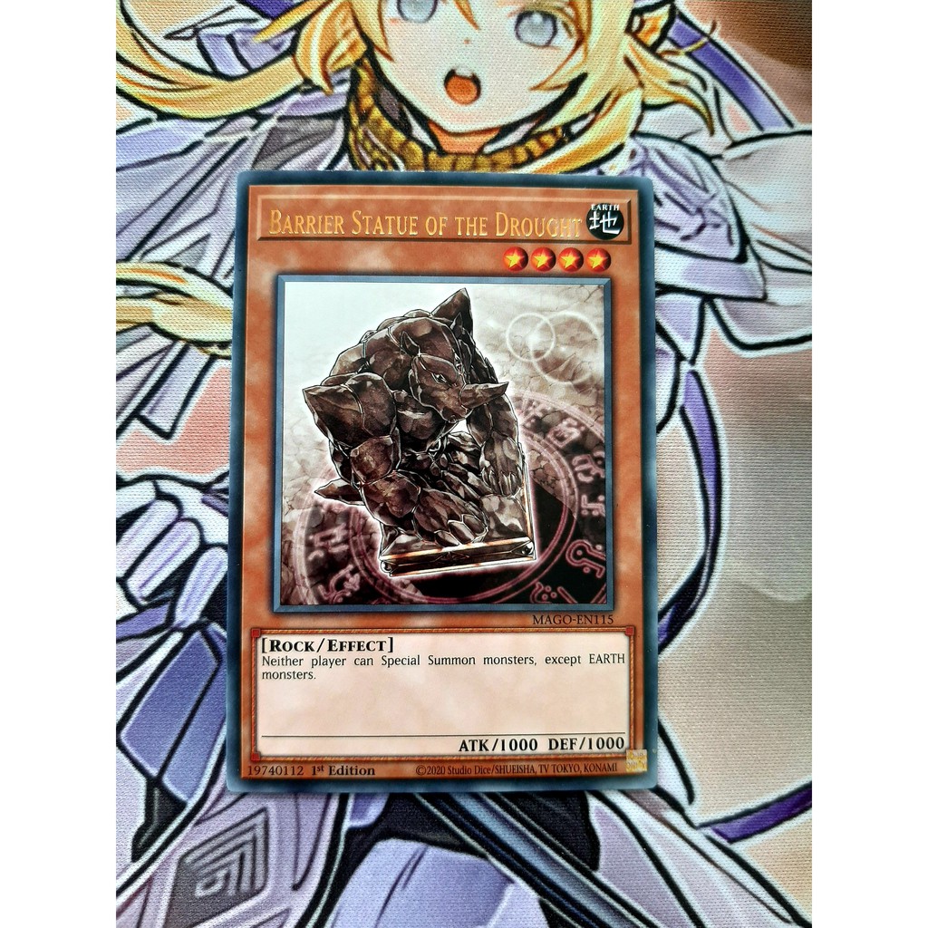 [ĐỖ LẠC SHOP ] THẺ BÀI YUGIOH -MONSTER-Barrier Statue of the Drought - MAGO-EN115 - Rare