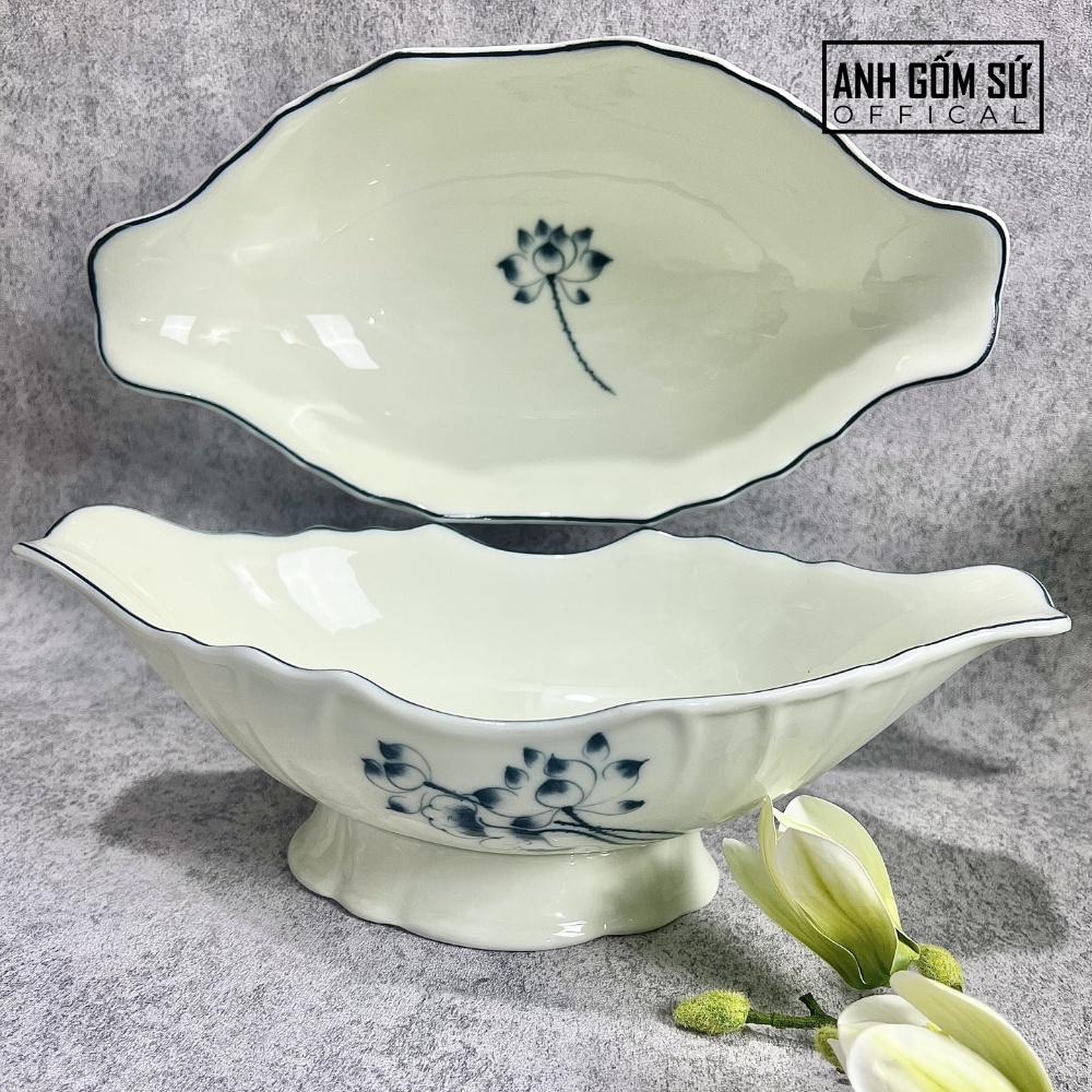 Bát đựng gà cúng, bát thuyền đựng gà nguyên con bằng sứ Bát Tràng cao cấp, nhiều mẫu