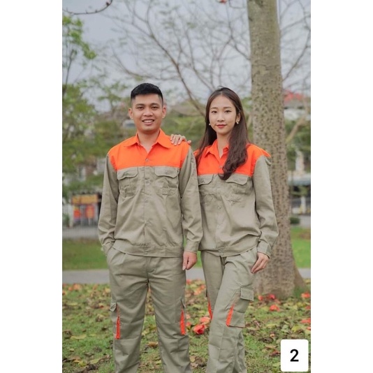 Bộ quần bảo hộ lao động, hàng may kĩ HD16