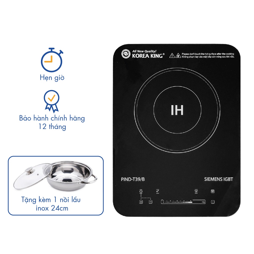 Bếp điện từ đơn Korea King PIND-T39/B