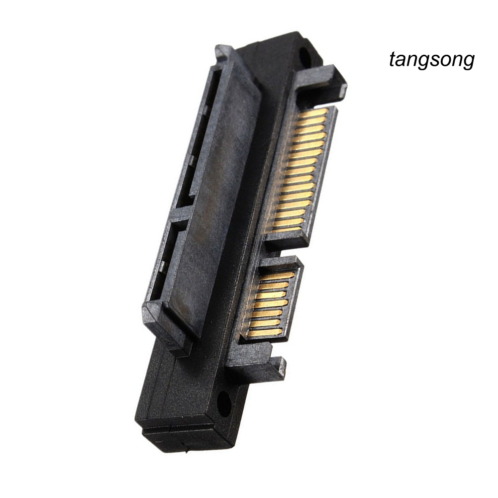 Đầu Chuyển Đổi Ts-90 Độ Sata 22pin 7 + 15 Male Sang Female