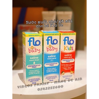 Nước muối xịt mũi kháng khuẩn Flo Travel/ Flo Baby spray