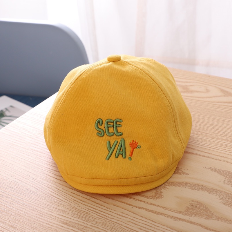 Mũ beret phong cách Hàn Quốc xinh xắn thời trang cho trẻ em 1 - 4 tuổi