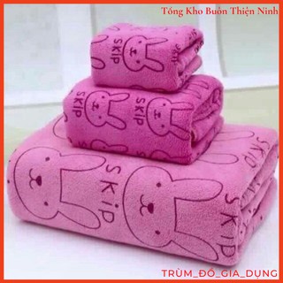 Bộ 3 khăn tắm khăn mặt khăn lau