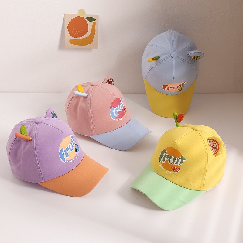 Mũ lưỡi trai dành cho bé trai bé gái mùa hè Fruit mã D07