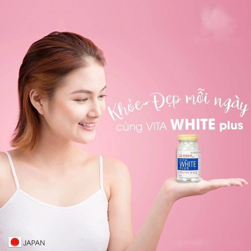 Viên uống trắng da, mờ thâm nám Vita White Plus 240 viên Nhật Bản
