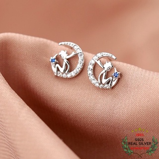 Bông tai bạc s925 hoàng tử bé little prince dễ thương | khuyên tai nữ trang sức bạc thời trang