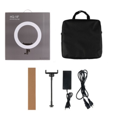Đèn led livestream 45CM 55W HQ18/HQ18N chính hãng, đèn livestream quay tiktok có giá đỡ điện thoại kèm chân đèn