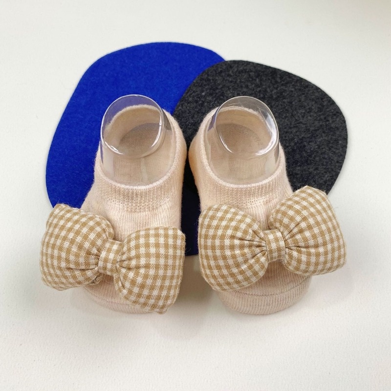 Vớ Cotton Cổ Thấp Đính Nơ Dễ Thương Thời Trang Cho Bé Gái Sơ Sinh