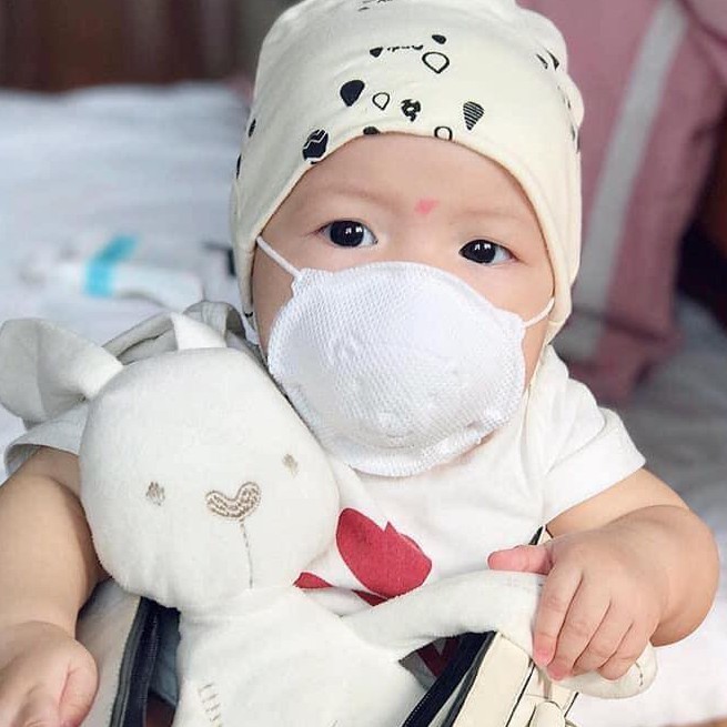 Khẩu Trang Gấu Em Bé Pigeon Siêu Mềm Kháng Khuẩn, Chống Bụi Cho Bé Từ Sơ Sinh Đến 2 Tuổi.