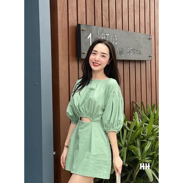 ❤️Jumpsuit tay phồng khoét eo kèm hình thật