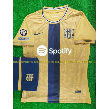 Bộ áo bóng đá Barca sân khách Super hàng Thailand 2022-2023