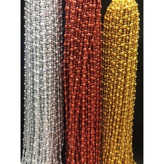 1M dây chuỗi ngọc lấp lánh trang trí Noel, tết,làm oản, giỏ quà.