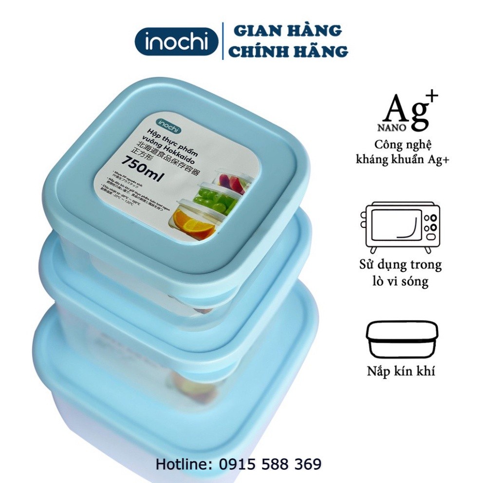 Hộp Nhựa Vuông Đựng Thực Phẩm, Thức Ăn Hokkaido - Cao Cấp Trong Suốt Bền Kín Chịu Nhiệt Cao Tiêu Chuẩn Nhật