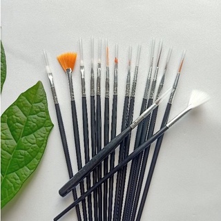 Set cọ vẽ móng mầu đen - 15 cây