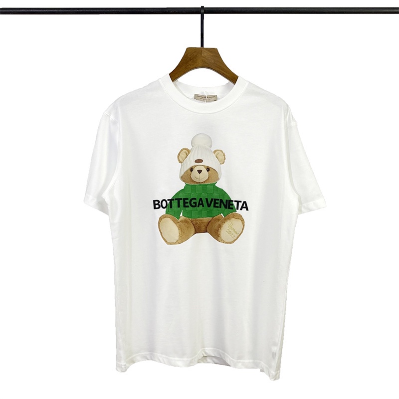 Áo Thun Cotton Ngắn Tay Cổ Tròn Thêu Họa Tiết Thời Trang Cho Nam Nữ