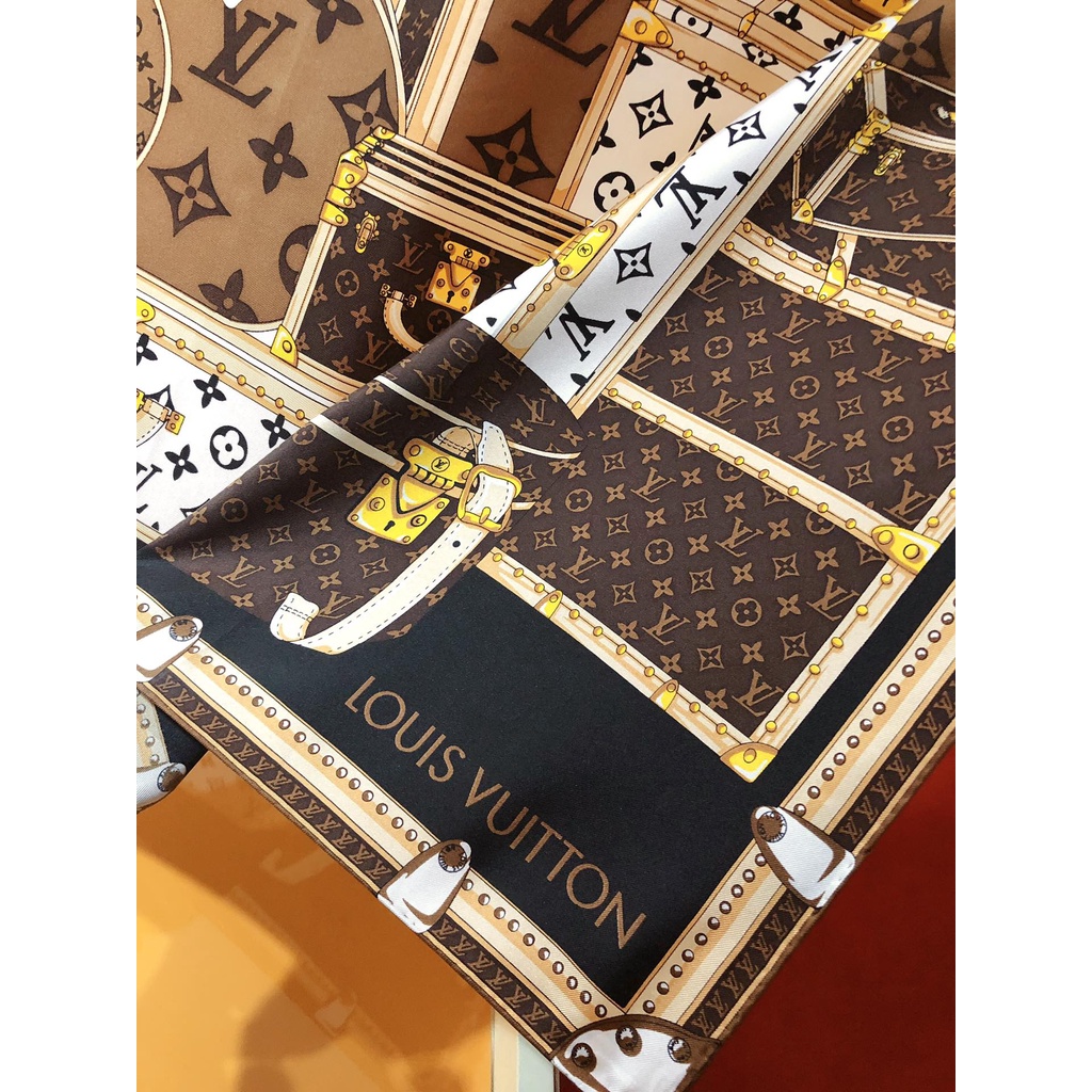 Khăn Choàng Cổ Vuông Bằng Lụa In Họa Tiết Cổ Điển Sang Trọng Cho Nữ