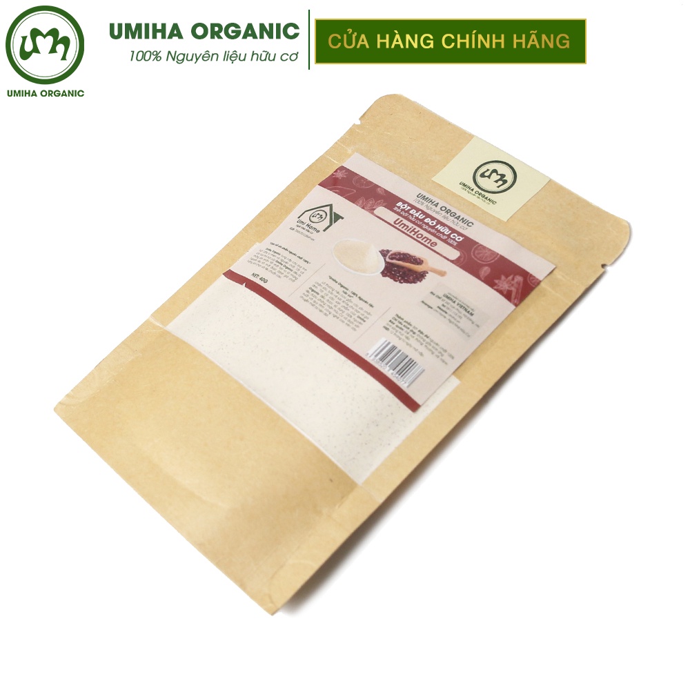 Bột Đậu Đỏ hữu cơ làm đẹp UMIHA nguyên chất 40G | Red Bean Powder 100% Organic