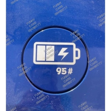 Tem dán nắp bình xăng ô tô pin 95 92