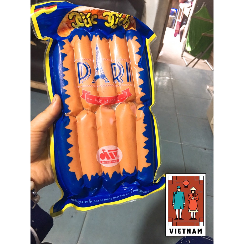 Xúc xích Đức Việt Pari gói 500GR | BigBuy360 - bigbuy360.vn