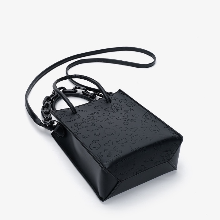 🌸Hàng Order🌸 Túi Xách Nữ CEEKAY Da Trơn Đồ Họa Kèm Túi Nhỏ Mới Lạ Quai Da Quai Xích Sang Chảnh Nữ Tính 🌸Hàng Quảng Châu