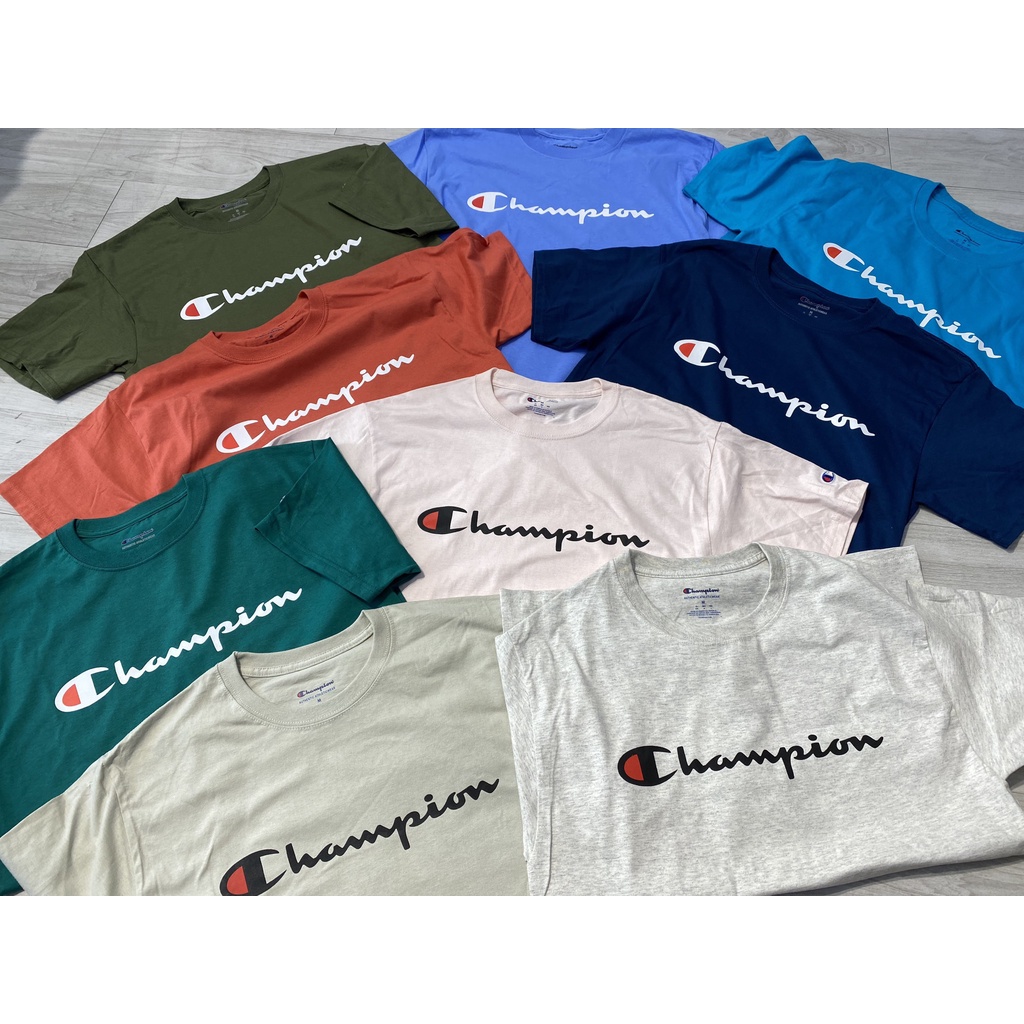Áo thun Champion Graphic Logo phối màu mới unisex chính hãng
