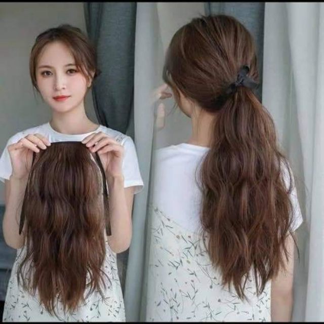 cột xù tóc giả  ngắn 35cm