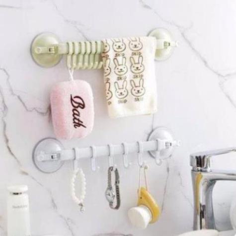 Móc treo đồ nhà tắm hút chân không 2 đầu chắc chắn, tiện lợi - TongkhoGiaDung.VN