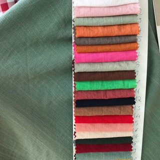 Vải linen thun nhiều màu