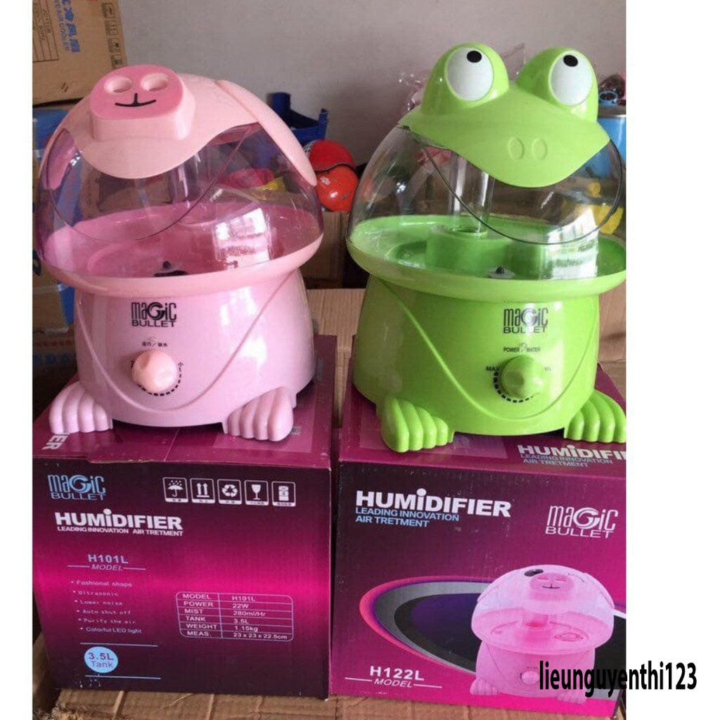 Ếch phun sương, máy phun sương tạo độ ẩm cao cấp-MÁY PHUN SƯƠNG TẠO ẨM HÌNH THÚ KASUMI KM-03 ( ẾCH CON )