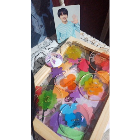 MÓC KHÓA HOA GIẤY PTD BTS