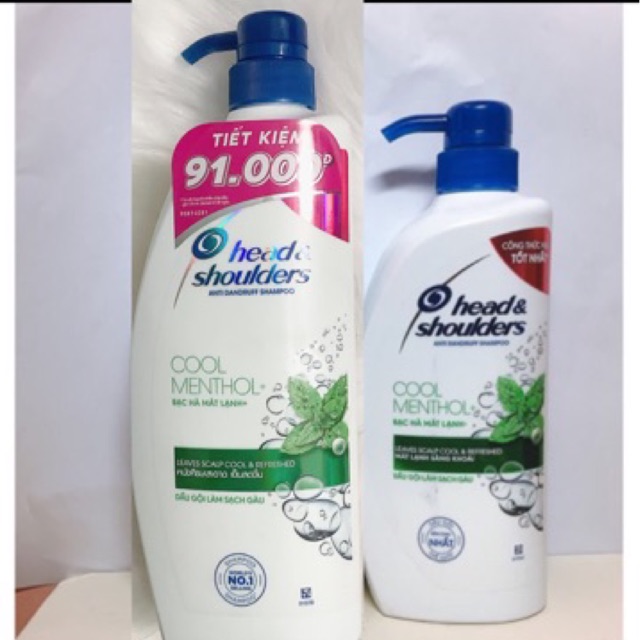 Dầu gội Head & shoulders bạc hà mát lạnh(625ml và 850ml)