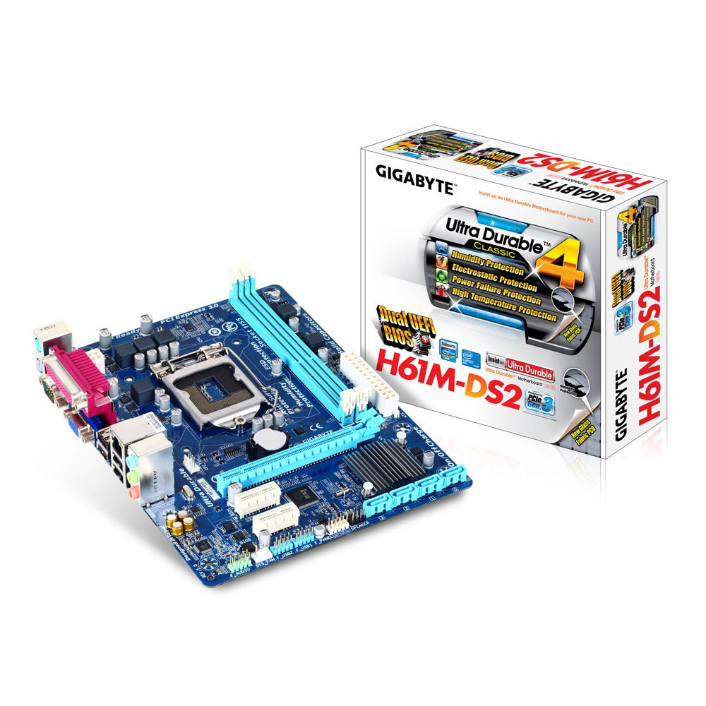 Main Gigabyte H61 rev 3.0 cũ zin bảo hành 1 đổi 1 trong 3 tháng