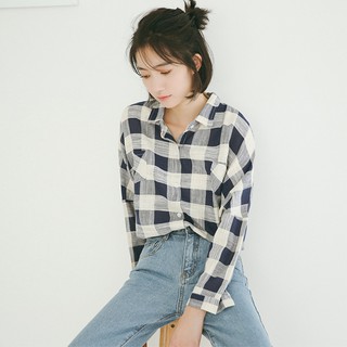 👚[ẢNH+VIDEO THẬT] Áo Sơ Mi Kẻ Basic - Dáng Oversize - Style Hàn Quốc