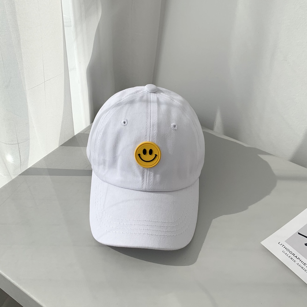 Mũ lưỡi trai hình mặt cười phong cách Hàn Quốc cho bé