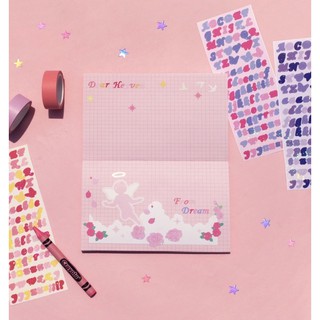 [BE ON D] Sticker bảng chữ cái Butterfly hologram