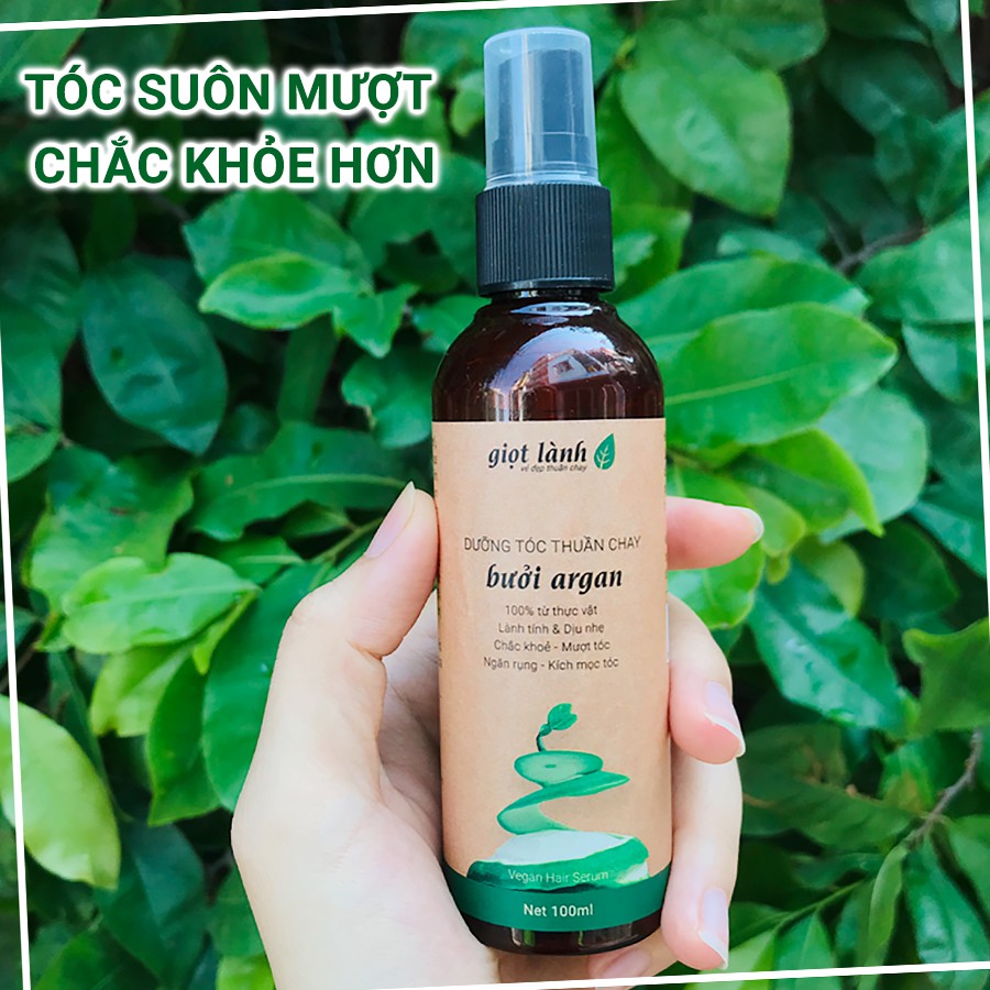 Xịt tóc tinh dầu bưởi, kích mọc tóc, giảm gãy rụng Giọt Lành - 100ml