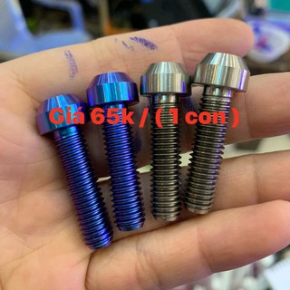 Ốc titanium GR5 8 ly 3 phân đầu trụ