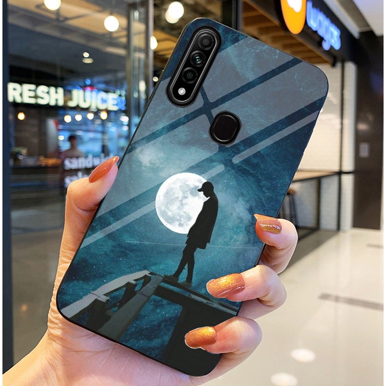 Ốp Lưng OPPO A31 Ốp kính bóng cao cấp Phi Hành Gia