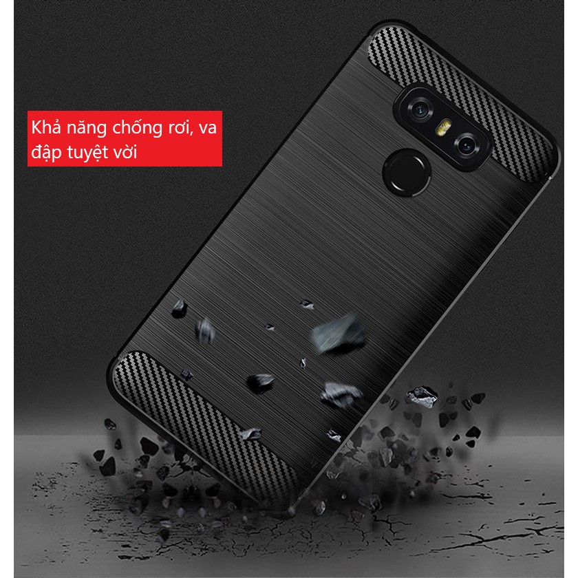 Ốp lưng LG G6/ LG G6+ LG G6 Plus chống sốc vân carbon hấp thụ nhiệt ốp chống sốc LG G6+