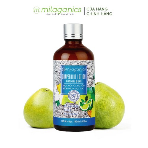 Bộ đôi dưỡng chất kích thích mọc tóc MILAGANICS (Lotion Bưởi 100ml + Serum Bưởi 100ml) | BigBuy360 - bigbuy360.vn