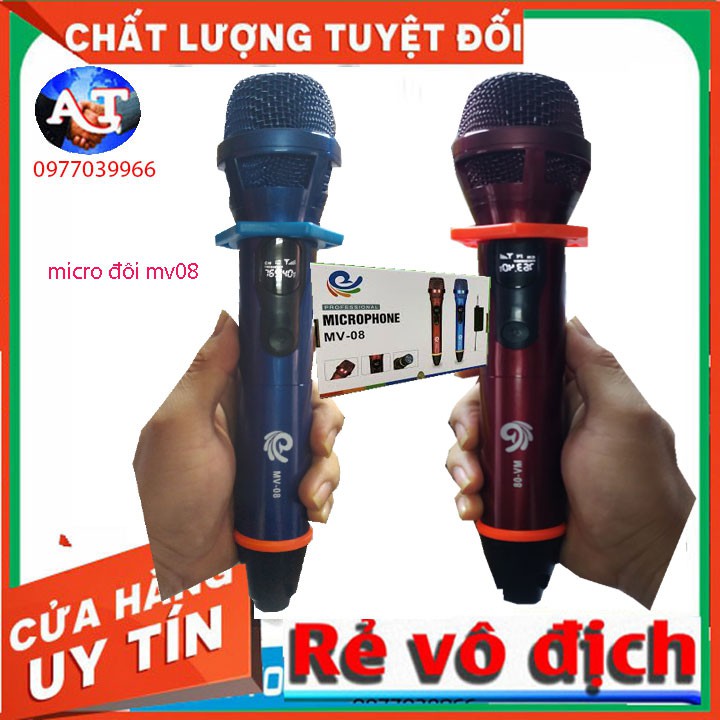 [ GIÁ HUỶ DIỆT] MICRO KARAOKE Không Dây MV08