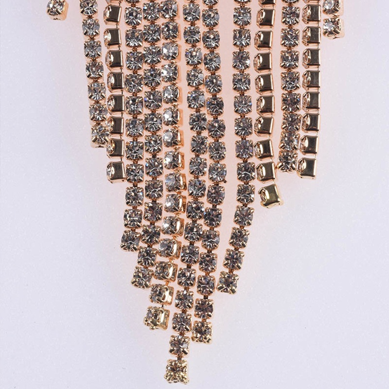 Vòng Cổ Choker Thiết Kế Dạng Tua Rua Đính Đá Sang Trọng